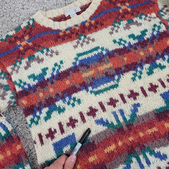 Tricots St Raphael Virgin Wool Crewneck Sweater Mens Medium - Picture 3 of 6